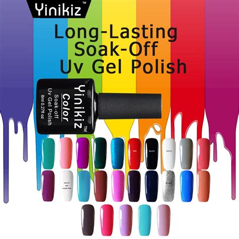 Aliexpress.com : Buy Yinikiz 8ml Natural UV Gel Nail Polish Soak Off Vegan Ingredients Gel ...