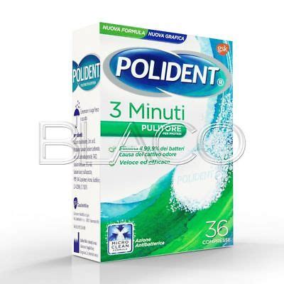 Polident Tre Minuti Pulitore Protesi E Dentiere Compresse Ebay