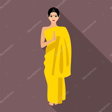 Indian Woman Icon Stock Vector Image By Missbobbit 67244093