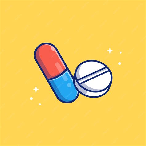 Premium Vector Tablet Capsule Medicine Icon Illustration Healthcare