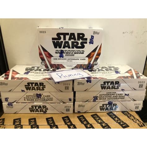 Topps Star Wars Signature Series Hobby Box Shopee