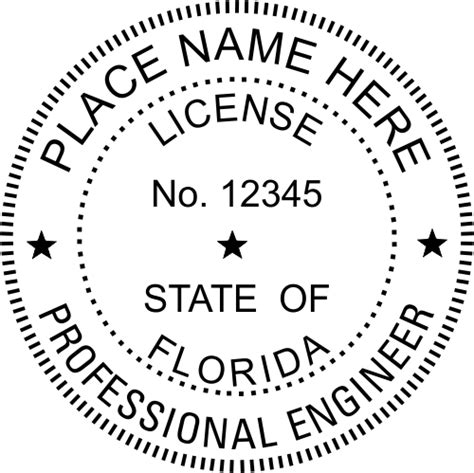 State Of Florida Engineer Seal Simply Stamps