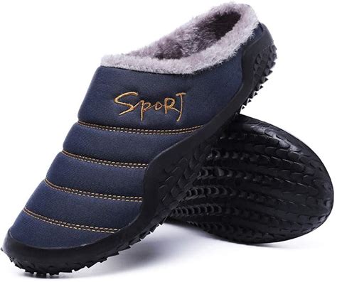 Zapatillas De Estar Por Casa Hombre Para Invierno Suave Antideslizantes