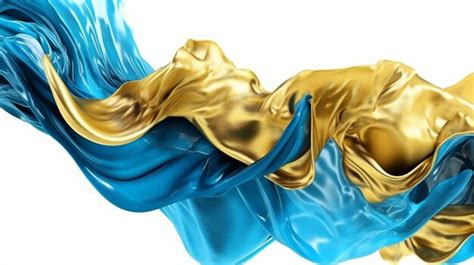 Premium AI Image | A blue and gold fabric with a gold fabric that says ...