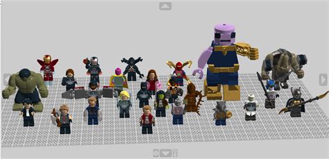 Full LEGO Digital Designer Infinity War minifigure showcase! : r/lego