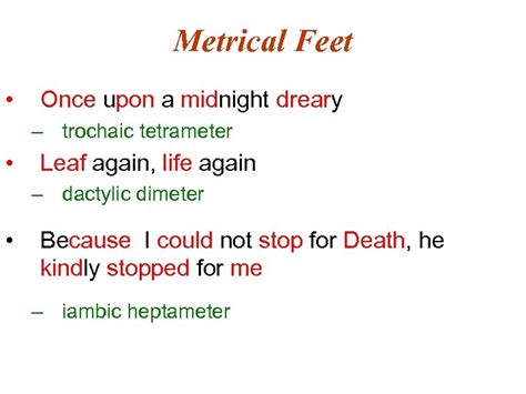 A Poem With Trochaic Tetrameter | Sitedoct.org