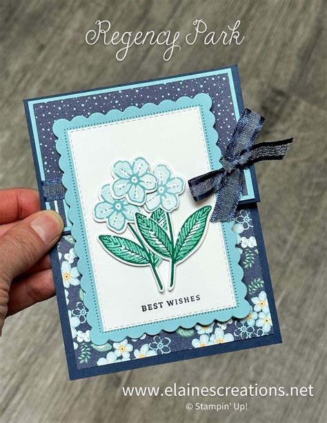 Easel Card With Regency Park Suite Sweet Stampin With Elaine S