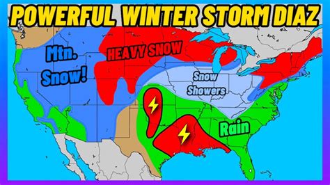 Major Winter Storm Diaz Update Significant Blizzard And Severe Weather