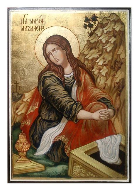 Orthodox Icon Of Saint Maria Magdalena Hand Painted Orthodox Etsy