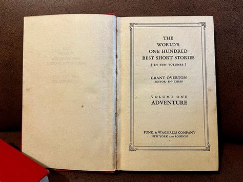 Vintage Book Collection The Worlds 100 Best Short Stories Etsy