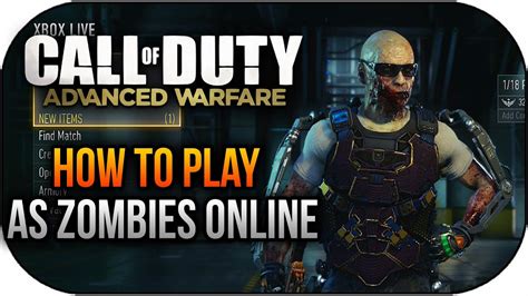 Call Of Duty Advanced Warfare Unlock Rare Zombie Skin In Multiplayer Cod Advanced Warfare