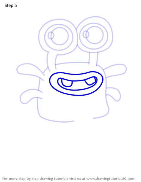 How To Draw Raarghly From Moshi Monsters Moshi Monsters Step By Step