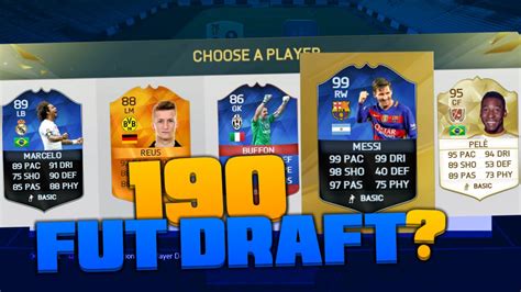 Rated Fut Draft Fifa Ultimate Team Youtube