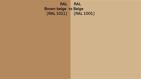 RAL Brown Beige Vs Beige Side By Side Comparison