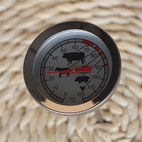 Food Meat Temperature Stand Up Dial Oven Thermometer Stainless Steel