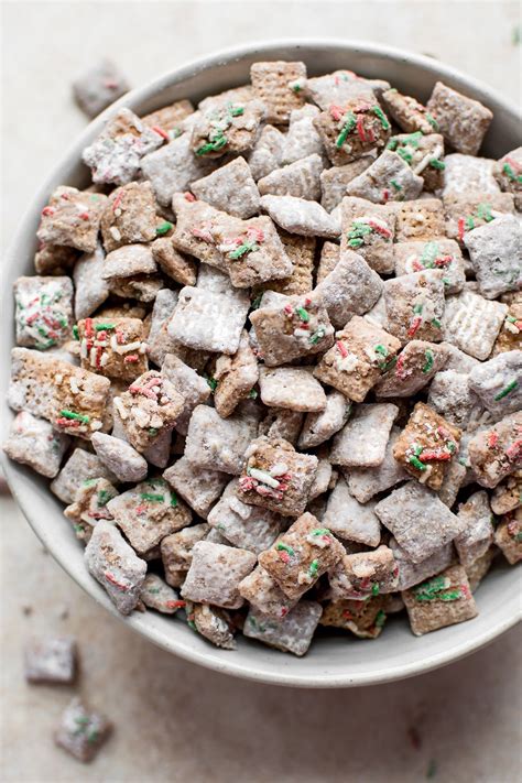 Christmas Puppy Chow Mix Recipe With Sprinkles