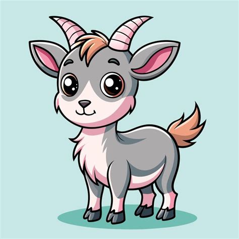 Premium Vector Goat Cartoon Illustration For Blog Headers