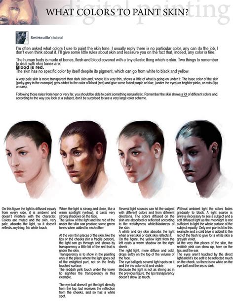 What Skin Colors? by Smirtouille | Digital painting tutorials, Skin ...