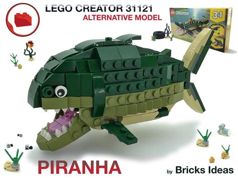 LEGO MOC Big Piranha - Lego Creator 31121 by Bricks Ideas | Rebrickable ...