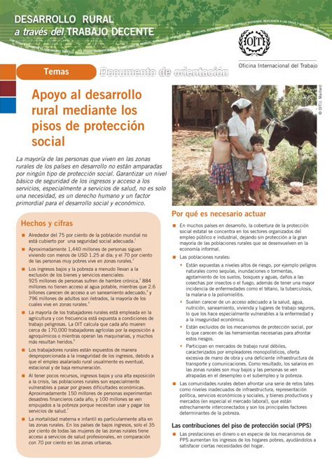 Pdf Rural Mediante Los Pisos De Protecci N Social Y Debe Tener En