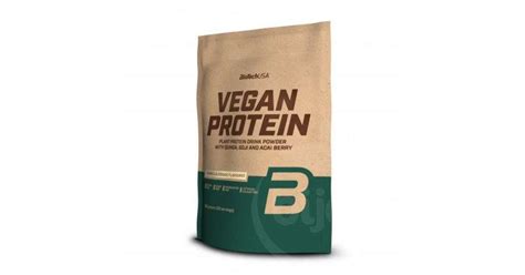 Biotech vegan protein vaníliás sütemény ízű fehérje italpor 500 g