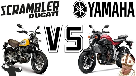 Ducati Scrambler Vs Yamaha Fz 07 Ride And Review Youtube