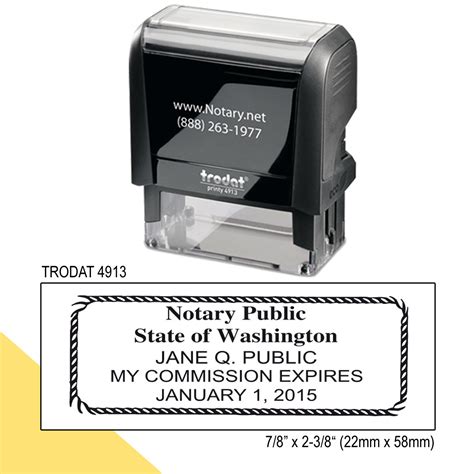 Washington Notary Embosser