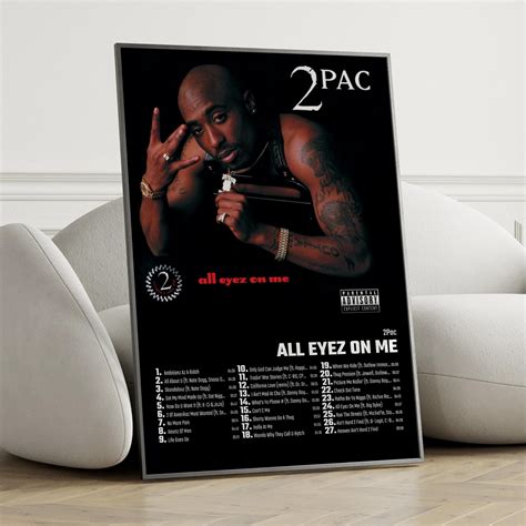 2pac All Eyez on Me Album Cover Poster Wall Art, 2pac, All Eyez on Me ...