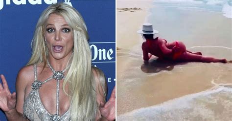 Bikini Clad Britney Spears Touches Herself As She Reminisces About Her Beach Trip From Months Ago
