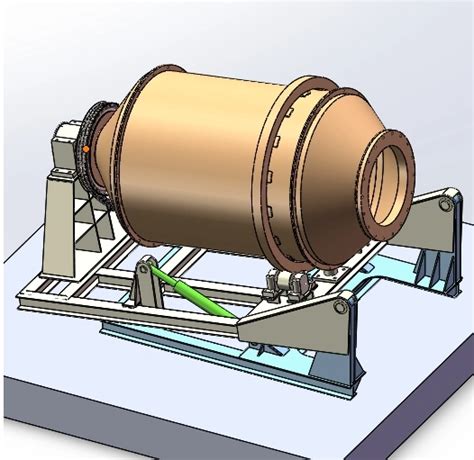 Ton Rotary Furnace With Hydraulic Tilting Aluminum Melting Furnace