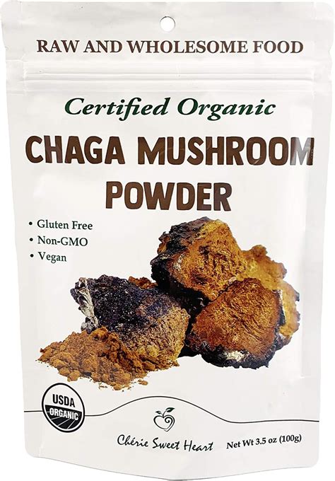 Amazon Cherie Sweet Heart Organic Chaga Mushroom Powder