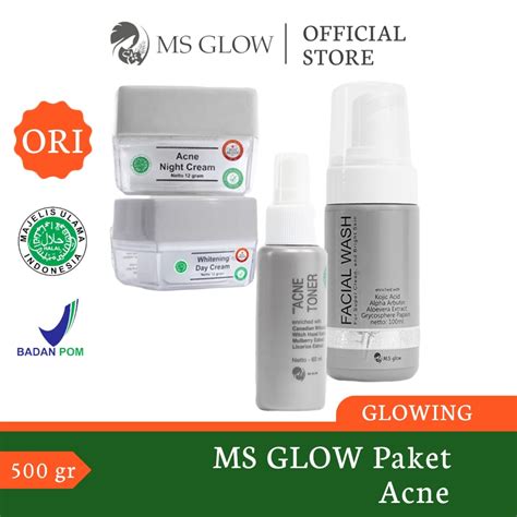 Jual Ms Glow Paket Acne Original Paket Wajah Lengkap Skincare Ms Ma