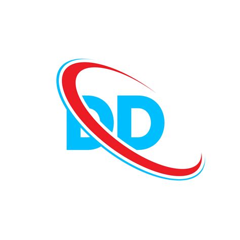 DD logo. DD design. Blue and red DD letter. DD letter logo design ...