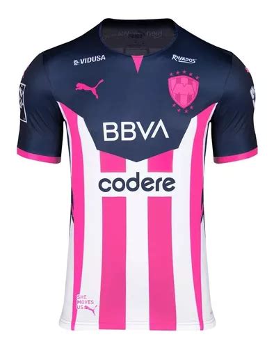 Jersey Original Puma Rayados Monterrey Pink Project Cáncer Envío gratis