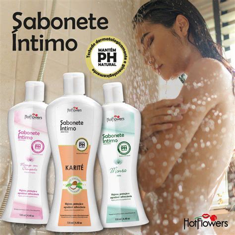 SABONETE ÍNTIMO LÍQUIDO 130ML HOT FLOWERS Ninguém Vai Saber Sex Shop