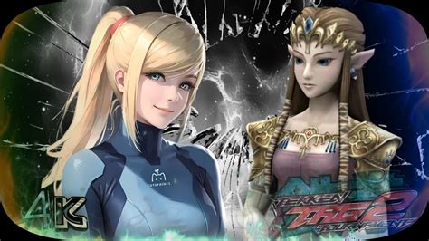 Princess Zelda Samus Aran Mushroom Battle Ultra Hard UHD 4K 60 FPS