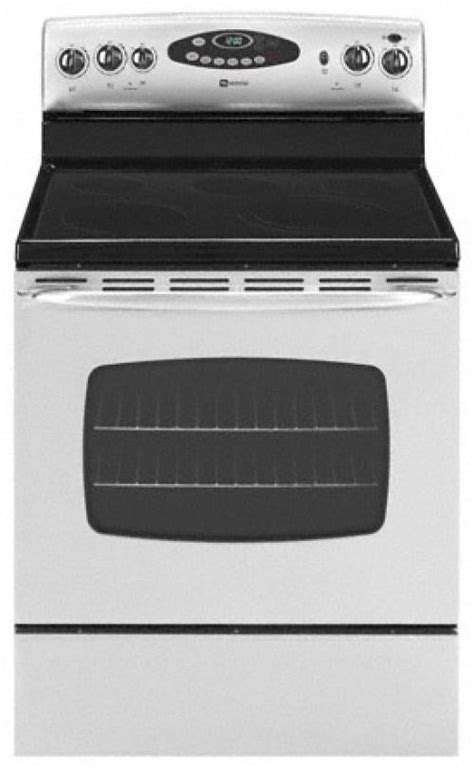 Maytag Mer5765ras 30 Freestanding Smoothtop Electric Range With 5 Radiant Elements 53 Cu Ft