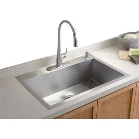 Cera 304 Grade Stainless Steel Silver Single Bowl Kitchen Sink At Best Price In Ahmedabad