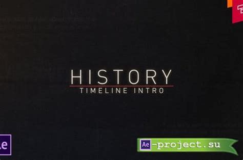 Videohive History Timeline Intro Project For After