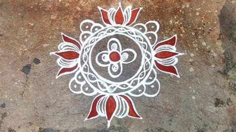 Chithirai Madham Special Flower Kolam Chitra Pournami Special Flower