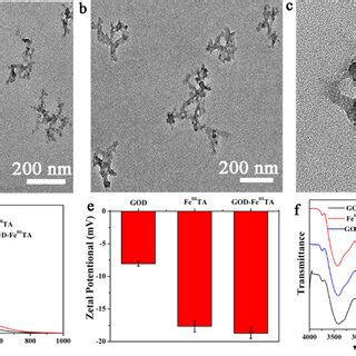 A Tem Image Of Feiiita Nanocomposites B And C Tem Images Of