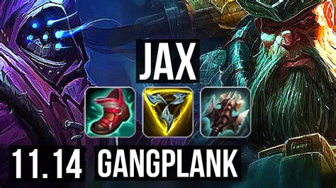 Jax Vs Gangplank Top Defeat 2 3m Mastery 7 Solo Kills 900