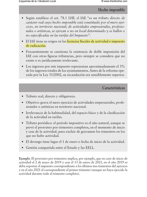 3el Impuesto Sobre Actividades Económicas Pdf Impuestos Economias