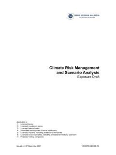 Climate Risk Management And Scenario Analysis Exposure Climate