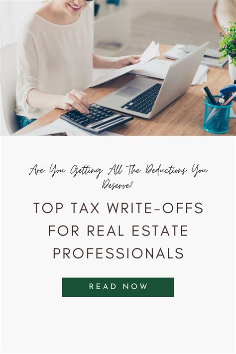 Top Tax Write Offs For Real Estate Tax Write Offs Real Estate Tips