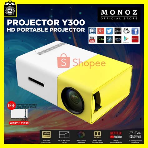 Mcspicedigital Projector Y Monoz Hd P Resolution Portable Mini