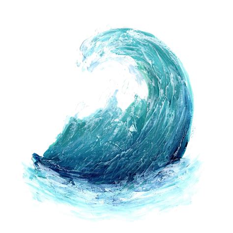 Ocean Wave Art Print | "Wave" Reproduction of Painting – Kate Shore Art