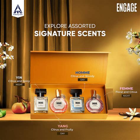 Buy Engage Gift Assorted Luxury Gift Set For Men Women 25mlx4