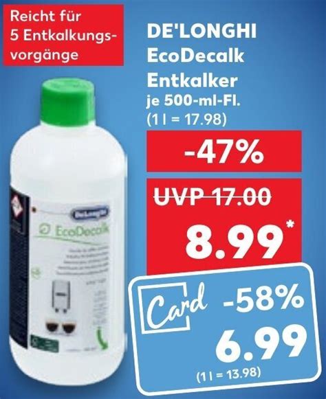 DE LONGHI EcoDecalk Entkalker 500 Ml FI Angebot Bei Kaufland