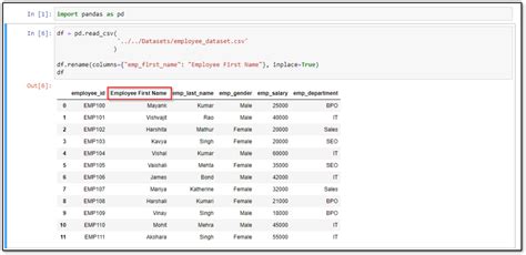 How To Rename Column Name In Pandas DataFrame